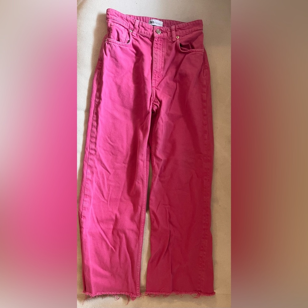 zara pink jeans/pants
